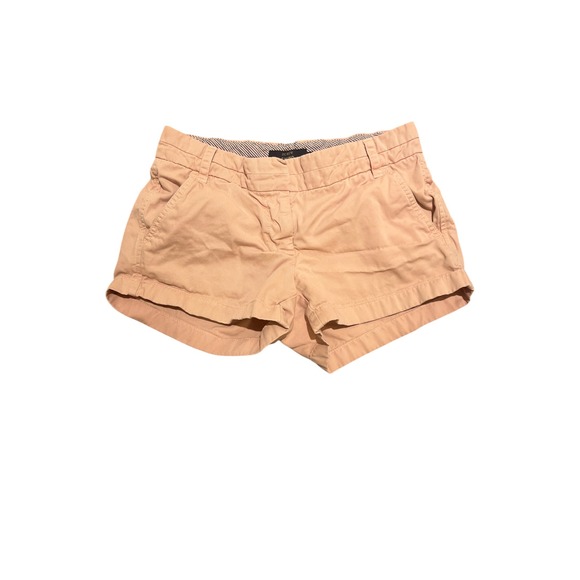 J. Crew Pants - J Crew Chino Shorts Peach Pink Size 2 Flat Front Women's Casual Summer cool